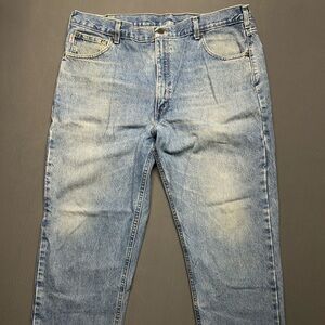 Carhartt Men's Faded Blue Straight Jeans